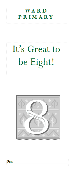 My Great to be Eight brochure, which can be edited for your primary needs.