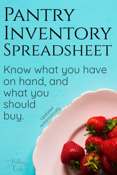 Pantry Inventory Spreadsheet Pulling Curls