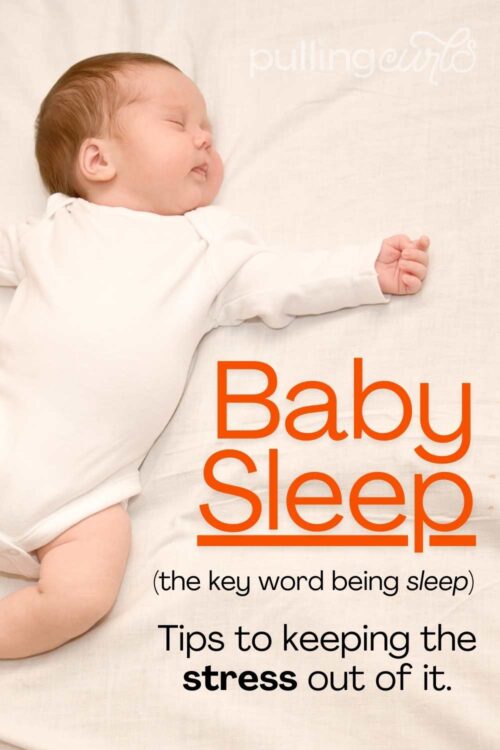baby sleeping // baby SLEEP (the key word being sleep) // tips to keeping the stress out of it.