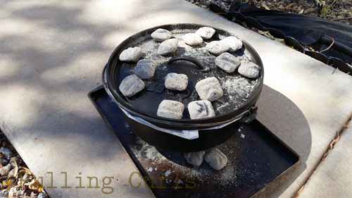 7 Layer Brownies in the Dutch Oven