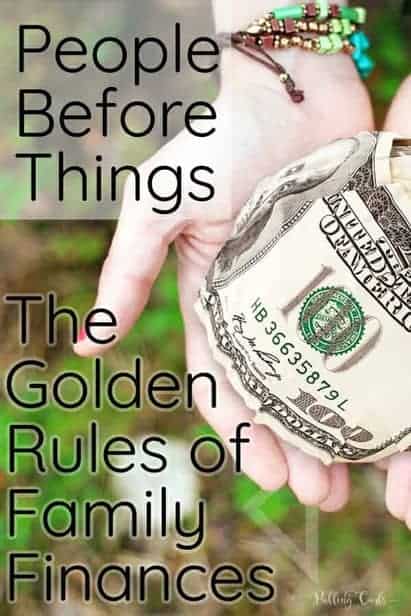 Family Finances -- People before things more than just spending a lot on others....