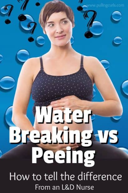How can I tell if my water broke or if I accidentally peed my
