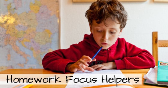things to help you focus on homework