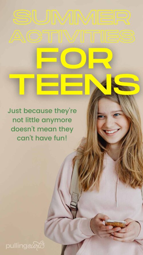 blonde teenager girl // summer activities for teens