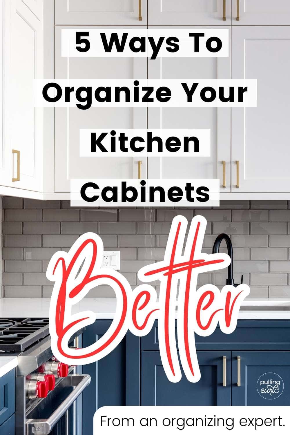 Discover new ways of using your space. Are you treating your kitchen cabinets merely as storage? Learn how to maximize your space and keep it organized. Turn your kitchen into a well-oiled machine. via @pullingcurls