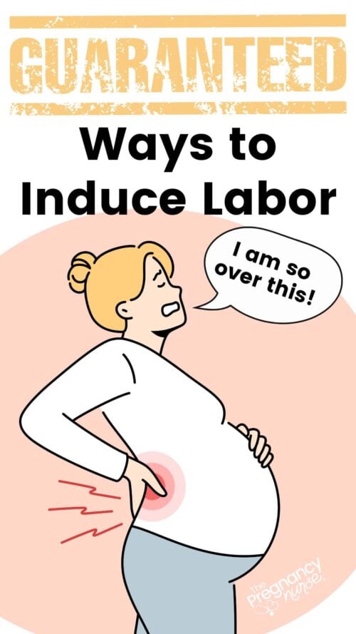 Guaranteed ways to induce labor // pregnant woman saying "I am so over this!"