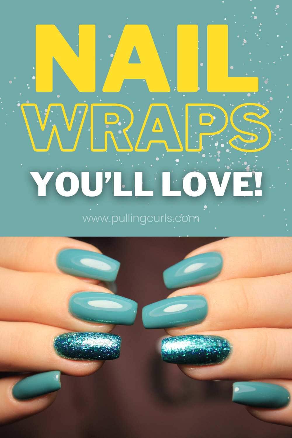 nails with nail wraps. nail wraps you'll love! via @pullingcurls