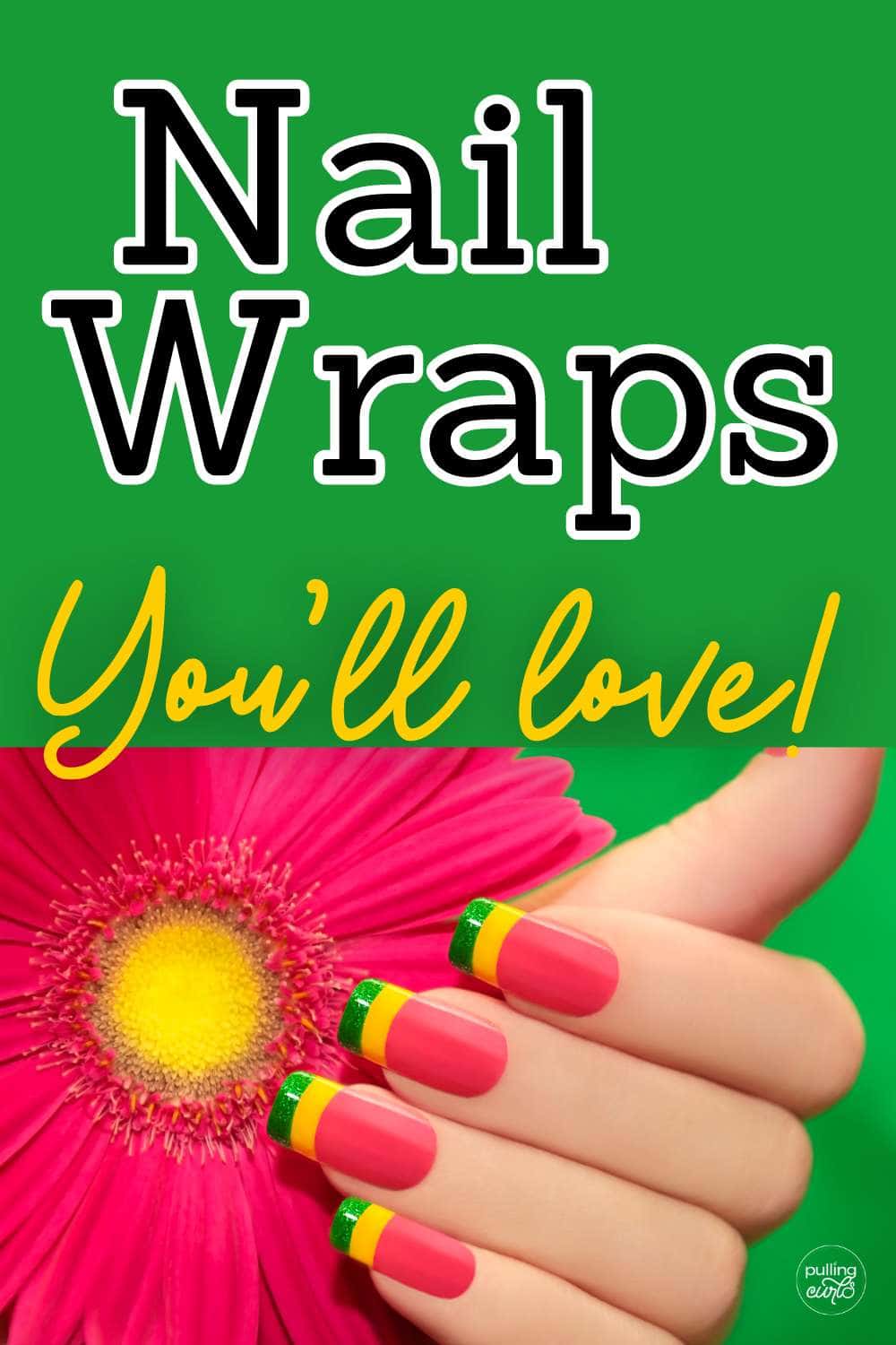 nails with nail wraps. Nail wraps you'll love! via @pullingcurls