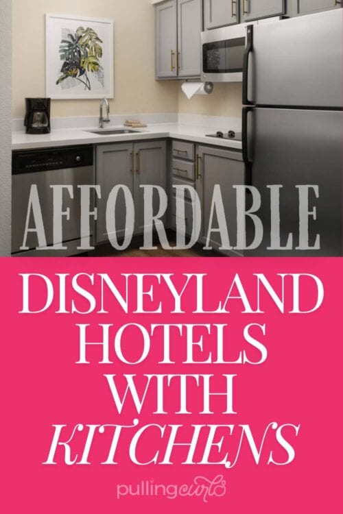 hotel kitchen at the Residence Inn Resort Area // AFFORDABLE DIsneyland hotels with kitchens