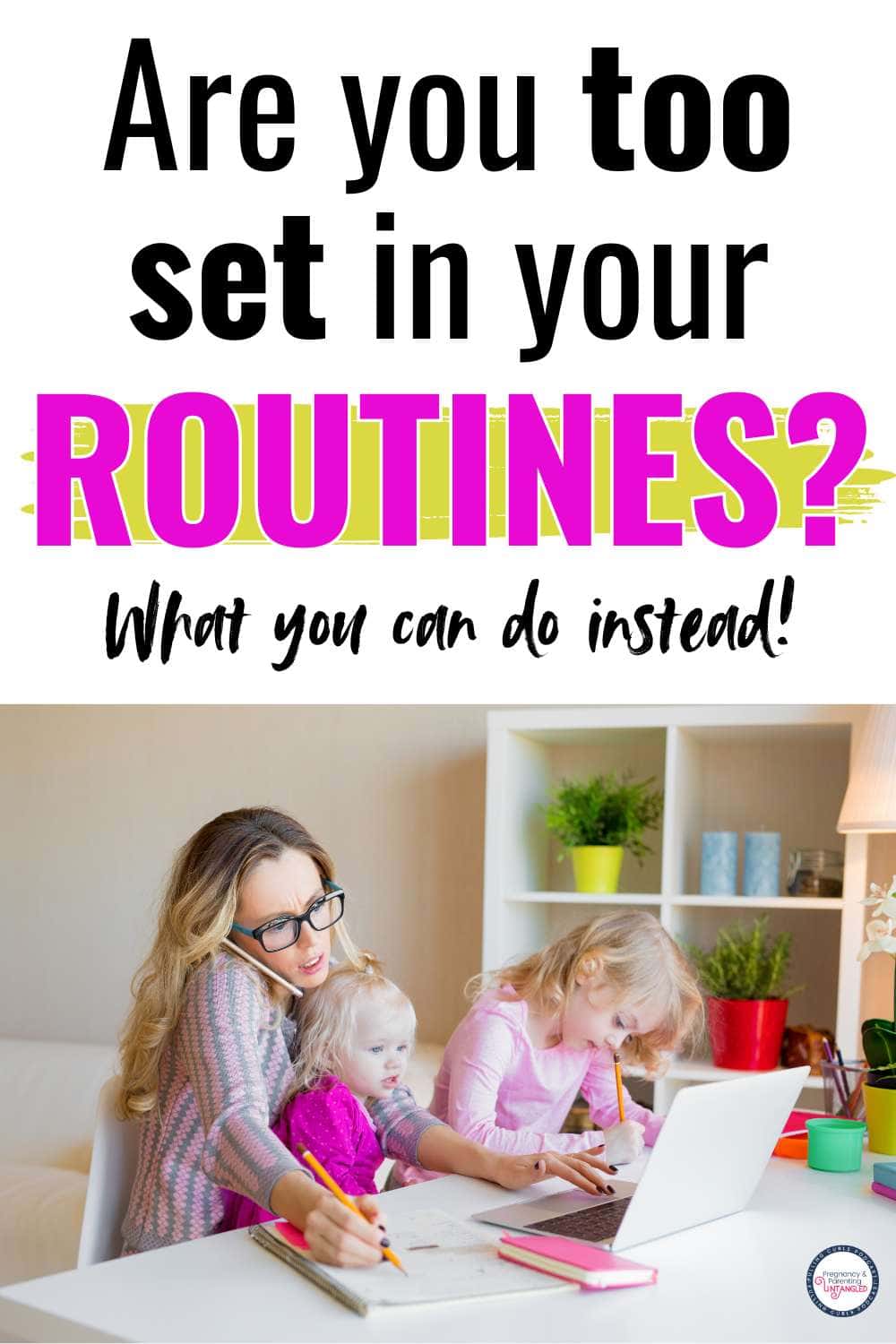 Feeling overwhelmed by your daily routines? Learn how to balance structure and spontaneity in your household chores and family activities. Find out how to create a flexible routine that still keeps everything running smoothly and reduces stress. Discover tips and tricks for adapting to unexpected changes without feeling guilty. Perfect for busy moms family routines, stress management, household chores, balance, flexibility, parenting tips, busy moms, reducing stress, adaptable routines. via @pullingcurls