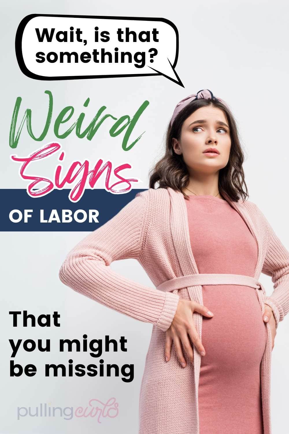 Wondering if you're in labor? You might be missing these weird signs! Learn to identify the under-the-radar changes your body undergoes before you head into active labor. Discover the signs many people unintentionally ignore until active labor begins. And remember, every pregnancy is unique; not everyone will experience these signs. via @pullingcurls