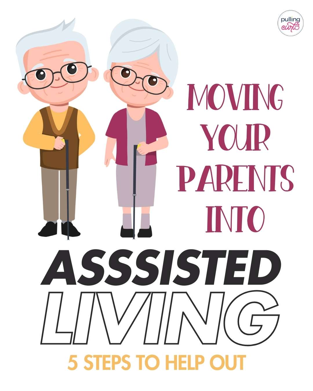 Moving parents into assisted living can be overwhelming and emotional for busy families. This guide offers essential caregiving tips and caregiver resources to make the transition smoother while ensuring your loved ones receive the best retirement living experience. Save this pin for later and read more to access a helpful estate planning checklist and practical advice. via @pullingcurls