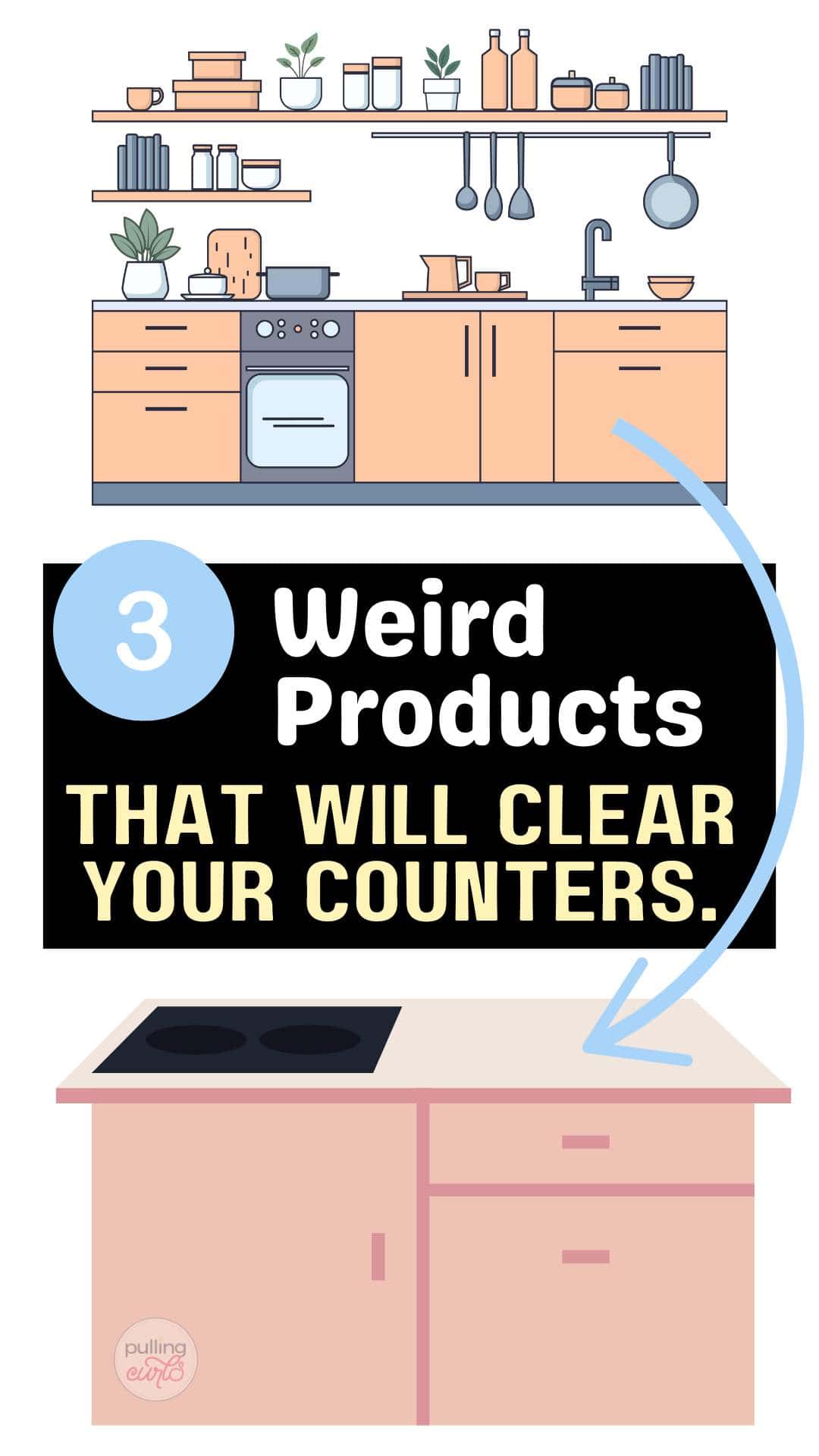 Struggling with limited counter space? Find unexpected Declutter Kitchen solutions to keep Small Kitchen Countertops neat and stylish. Save this pin for easy tips to keep Clean Countertops and elevate your Kitchen Countertop Decor. via @pullingcurls