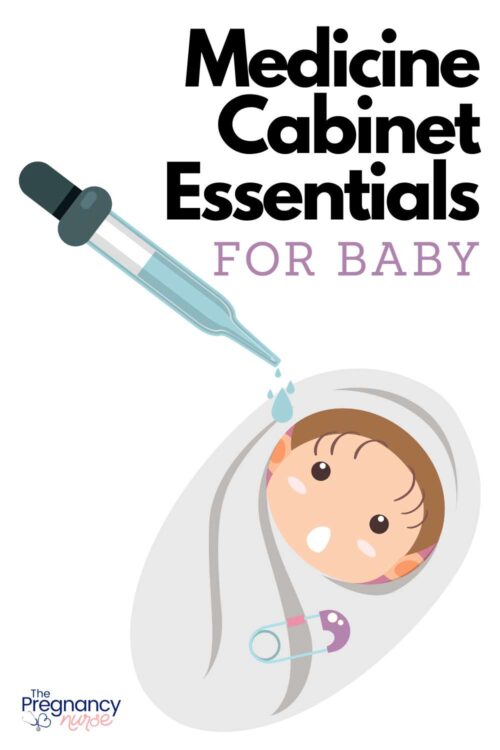 baby taking medicine via a dropper // medicine cabinet essentials for baby