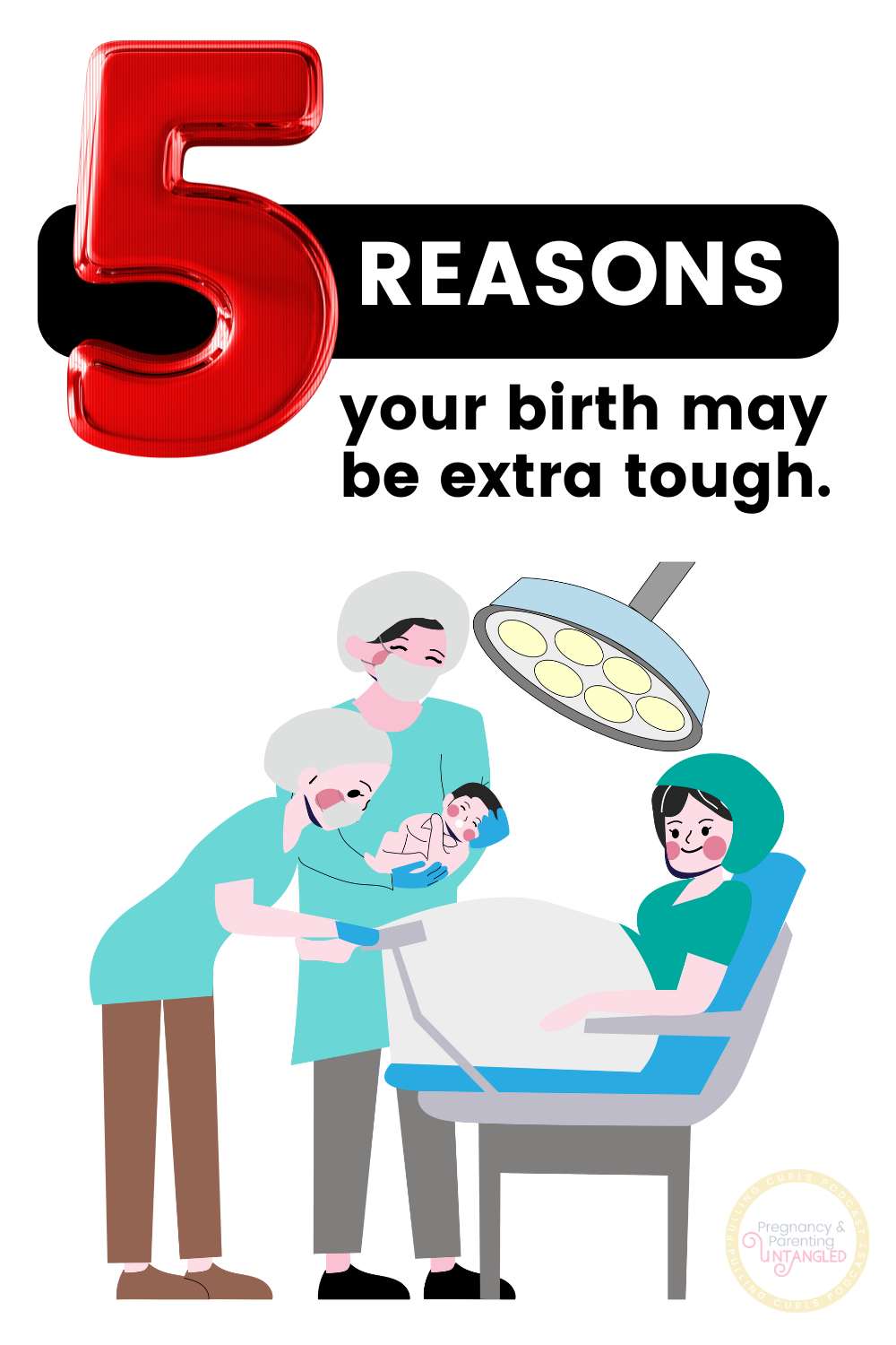 woman having a baby // 5 reasks your birht may be extra tough. via @pullingcurls