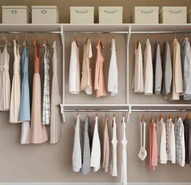 very organized closet