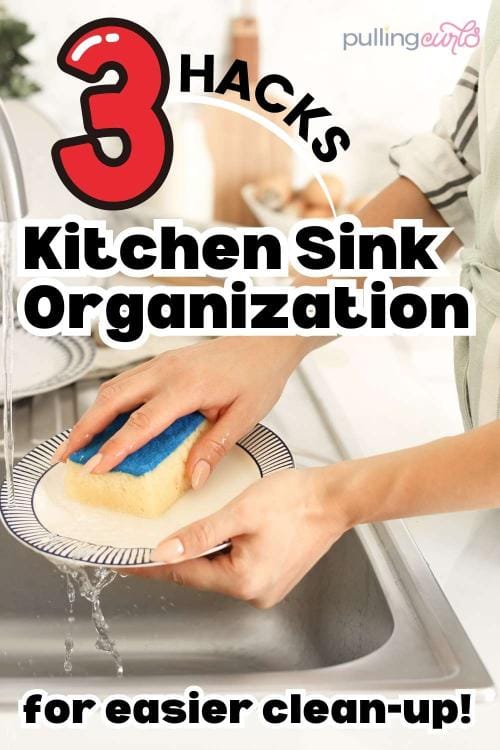 3 hacks // kitchen sink organization