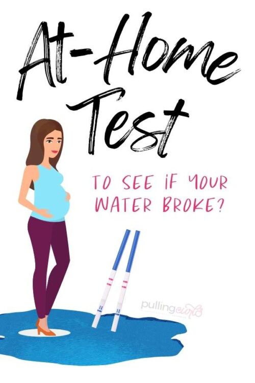 pregnant woman in a puddle of amniotic fluid // at home test to see if your water broke // test strips