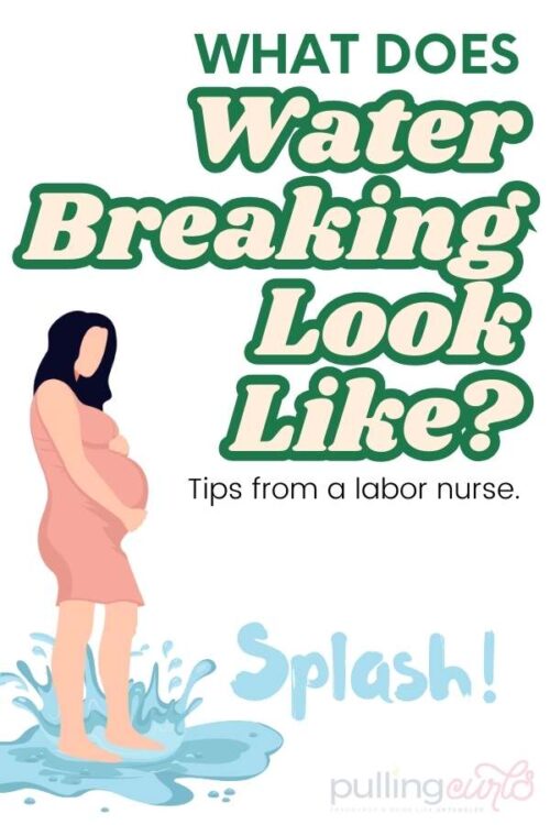 what does water break look like // pregnant who just broke water.