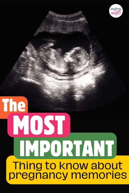 image of an ultrasound // the most importan thing to know about pregnancy memories