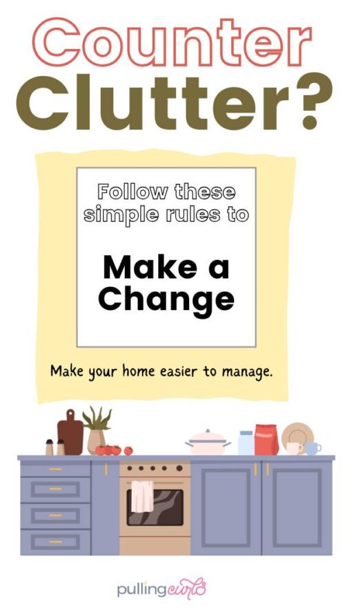 make a change with counter clutter