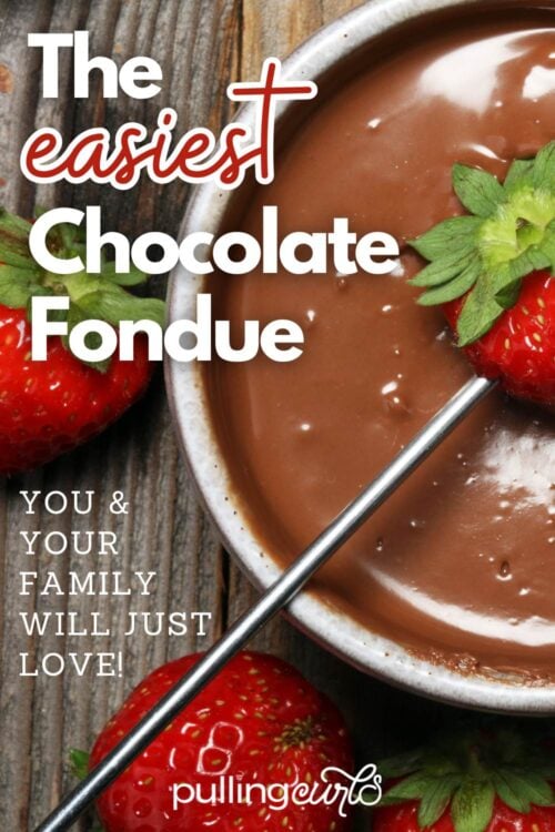 the easiest chocolate fondue