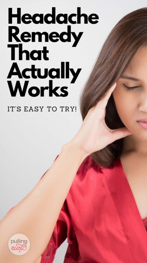 woman with a headache -- headache remedy that actually works